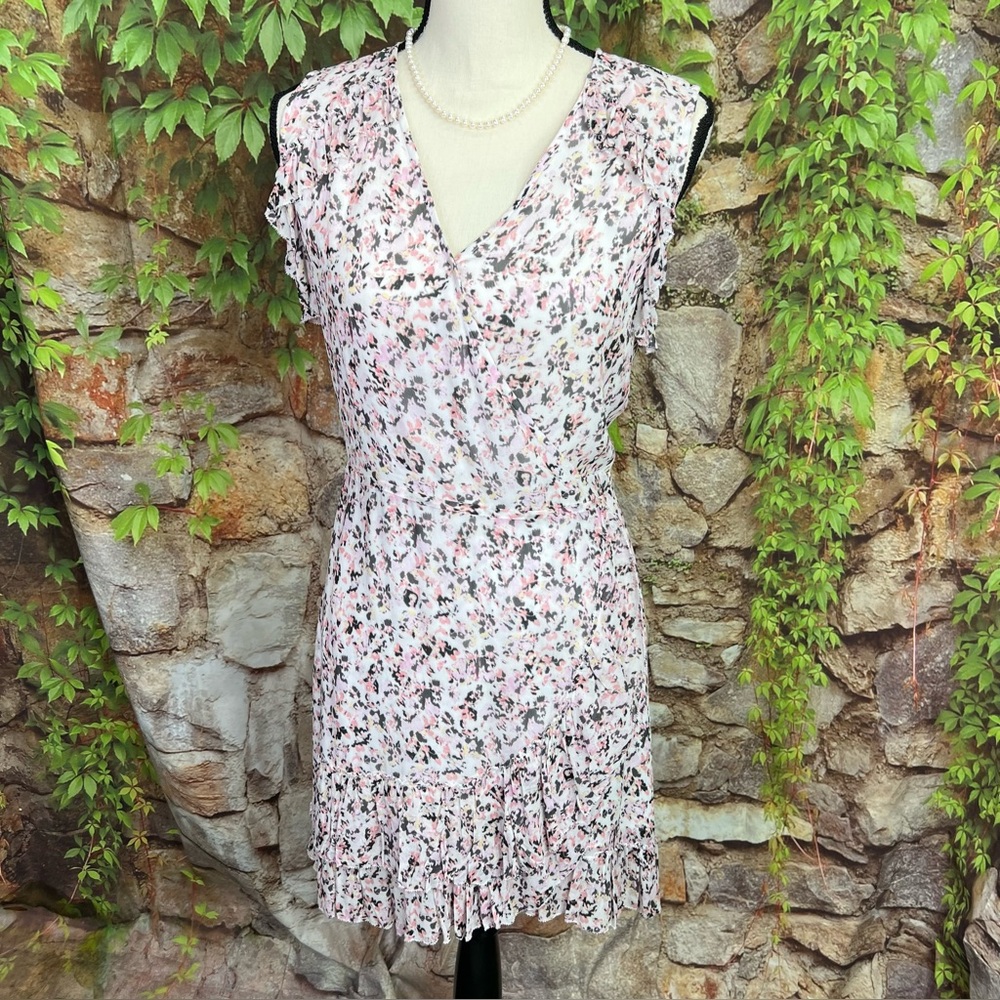 ALLSAINTS Priya Freefall Wrap Mini Dress, XS - Picture 3 of 14